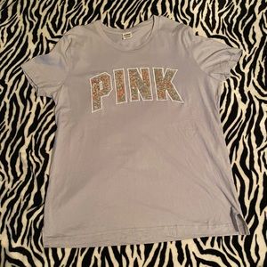 VS Pink bling tee size large